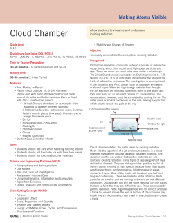 Cloud Chamber - NuclearConnect.org