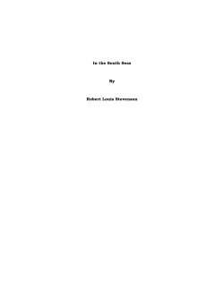 In the South Seas By Robert Louis Stevenson