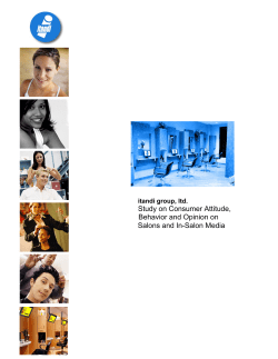 Study on Consumer Attitude, Behavior and Opinion on Salons and