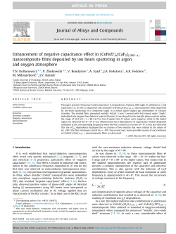 Enhancement of negative capacitance effect in (CoFeZr)x(CaF2