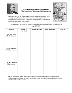 8.2 &ndash; Restoring Honest Government The Scandals of the Grant