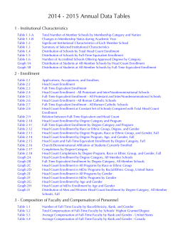 2014 - 2015 Annual Data Tables - The Association of Theological