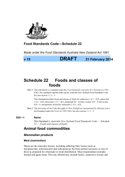 S22 (pdf 378kb) - Food Standards Australia New Zealand