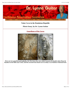 Taino Caves, the Photo Essay, by Lynne Guitar