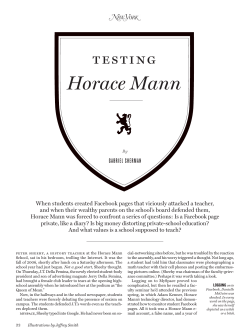 Horace Mann - Gabriel Sherman