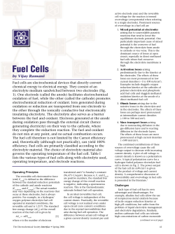 Fuel Cells - The Electrochemical Society