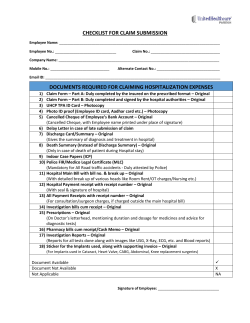 Claim Submission Checklist