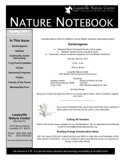 Spring 2017 - Louisville Nature Center