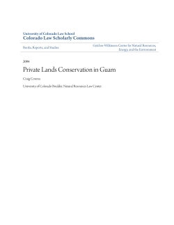 Private Lands Conservation in Guam