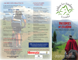 of ECUADOR - Smile Network International