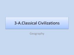 3-A.Classical Civilizations