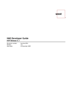 HMS Developer Guide