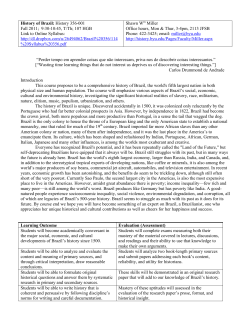 History of Brazil - BYU History Department