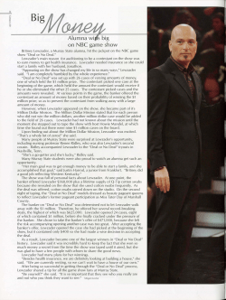 Alumna wi big on NBC game show