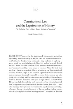 The Dred Scott Case: Historical and Contemporary Perspectives on