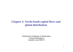 . North-South capital flows and global distribution