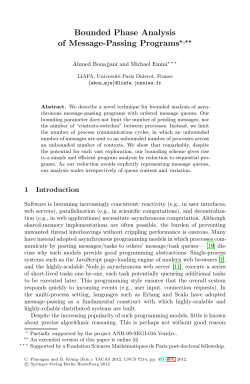 Bounded Phase Analysis of Message-Passing