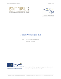 Preparation Kit - European Youth Parliament
