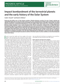 Impact bombardment of the terrestrial planets and