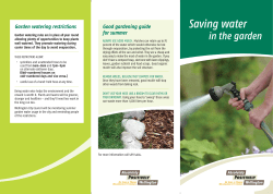 Saving water - Wellington City Council