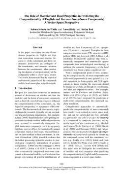 The Role of Modifier and Head Properties in Predicting the
