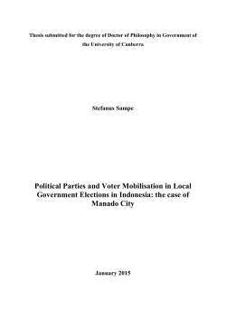 Political Parties and Voter Mobilisation in Local Government