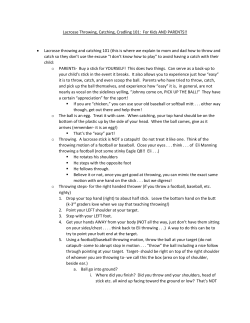 Lacrosse Throwing, Catching, Cradling 101: For Kids AND PARENTS!!
