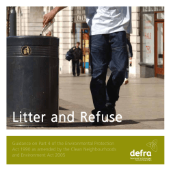 Guidance on Part 4 of the Environmental Protection Act 1990 as