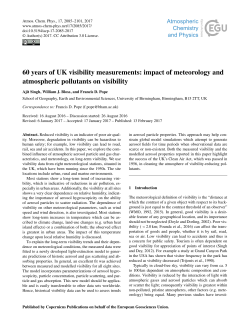 60 years of UK visibility measurements: impact of meteorology and