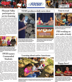 SWHS names Commended Students TEMS produces daily news