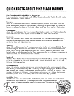 QUICK FACTS ABOUT PIKE PLACE MARKET