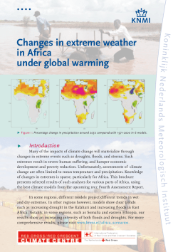 Changes in extreme weather in Africa under