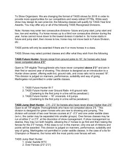 here - Thoroughbred Alliance Show Series