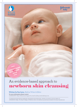 newborn skin cleansing - Royal College of Midwives