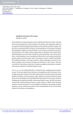 Handbook of Isotopes in the Cosmos Hydrogen to Gallium Each