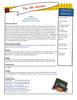 Human Resources Advisor Volume 3, Issue 9