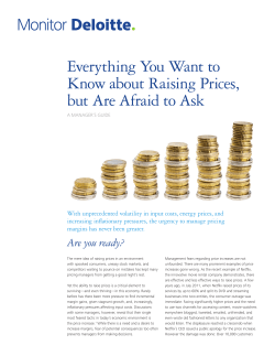 Everything You Want to Know about Raising Prices, but