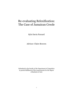 Re-evaluating Relexification: The Case of
