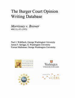 Morrissey v. Brewer - The Supreme Court Opinion Writing Database