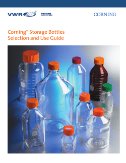 Corning&reg; Storage Bottles Selection and Use Guide