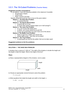 HO - OAME rearranging word problems