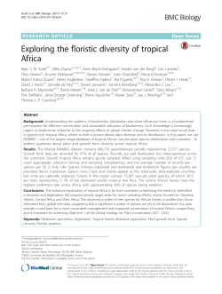 Exploring the floristic diversity of tropical Africa