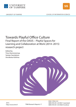 Towards Playful Office Culture - TamPub