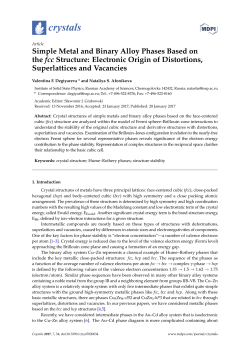 Simple Metal and Binary Alloy Phases Based on the fcc Structure