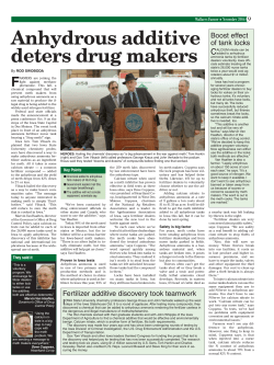 Anhydrous additive deters drug makers