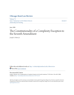 The Constitutionality of a Complexity Exception to the Seventh