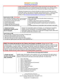 Government Teacher Notes - Troup County School System