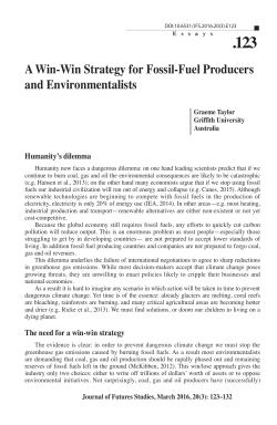 A Win-Win Strategy for Fossil-Fuel Producers and Environmentalists