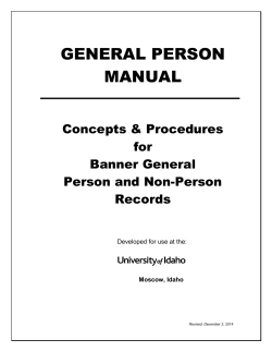 general person manual