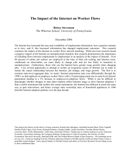 The Impact of the Internet on Worker Flows